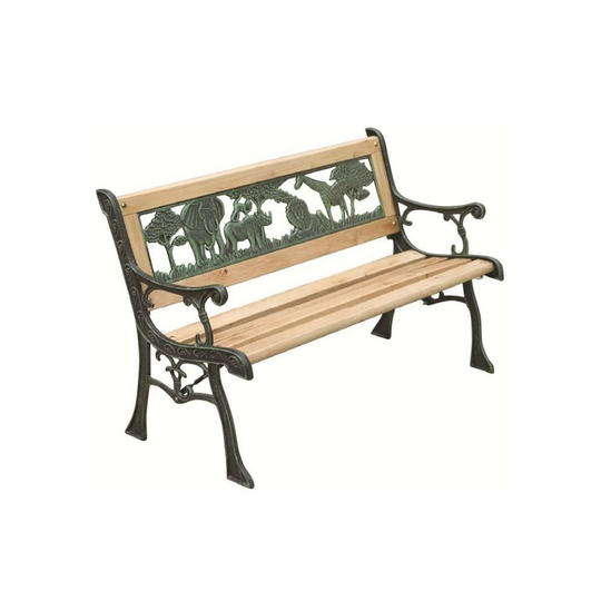 Kids Wooden Garden Bench Children Outdoor Seating Furniture