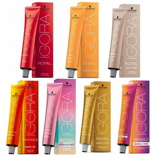 (8-50 Light Blonde Gold natural - Pack of 2) Schwarzkopf Royal Igora Permanent Color ALL SHADES