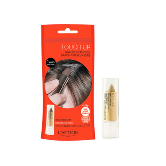 (Light Brown ) L'Action Paris Hair Cover Stick- Cover Grey Hair & Discoloured Roots Quick & Effectively- Six Shades