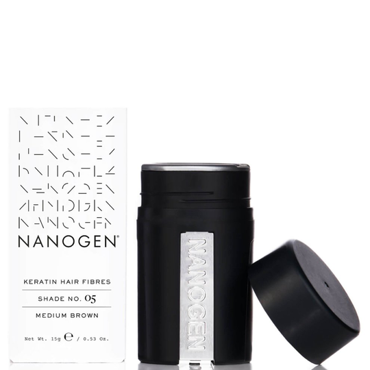 Nanogen Keratin Thickening Hair Fibres - Medium Brown, 15g