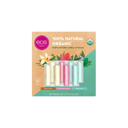 eos 100% Natural and Organic Lip Balm Variety Pack, 8 ct.