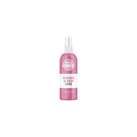 Pets Purest Wound & Antiseptic Spray for Dogs, Cats & Pets - 100% Natural Skin Care Health Treatment for Healing, Soothing & Pet First Aid Kit