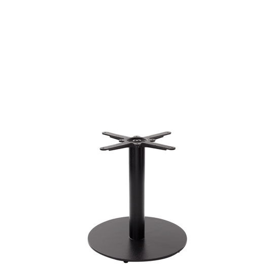 Black Cast Iron Round Table Base - Medium/Large - Coffee Height - 480 Mm