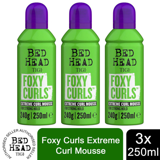 Bed Head by TIGI Foxy Curls Extreme Mousse Curl Definition 250ml, 3pk