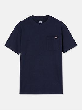 Dickies Short Sleeve Cotton T-shirt, Navy, Size S, Men