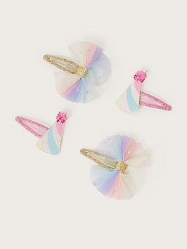 Monsoon Girls 4 Piece Celebration Hair Clips - Multi