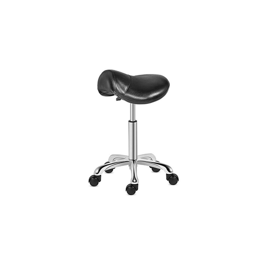 Kaleurrier Saddle Stool Rolling Swivel Height Adjustable with Wheels,Heavy Duty Anti-Fatigue Stool,Ergonomic Stool Chair for Lab,Clinic,Dentist,Salon,