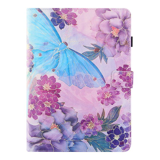 Case for iPad 8 10.2" Generation 2020 / iPad 7th Generation 2019 Cover Auto Sleep/Wake Rotating Multi-Angle Viewing Folio Stand - Peony