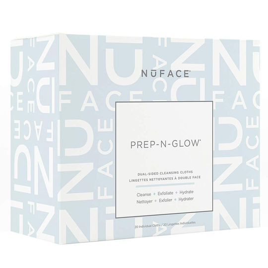 NuFACE Prep-N-Glow Cleansing Cloths Removes Dirt Oil and Make-up - 20 Pack