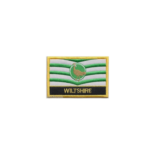 Wiltshire County Flag Embroidered Patch - Sew or Iron on