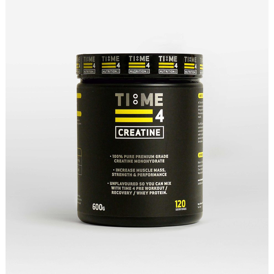 Time 4 Creatine 600g 120 Servings - 100% Pure Premium Grade Creatine Monohydrate