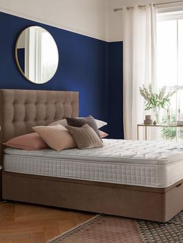 Silentnight Mila Velvet 1000 Pillowtop Ottoman Storage Bed With Headboard