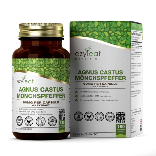 Vitex Agnus Castus (Chasteberry Fruit) 90 Capsules | PMS Menopause | Ezyleaf
