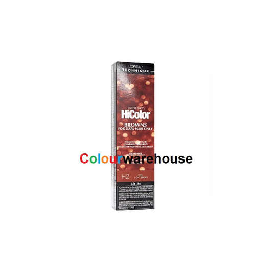 (H2 Cool Light Brown ) L'Oreal HiColor H2 Cool Light Brown, Browns For Dark Hair Only