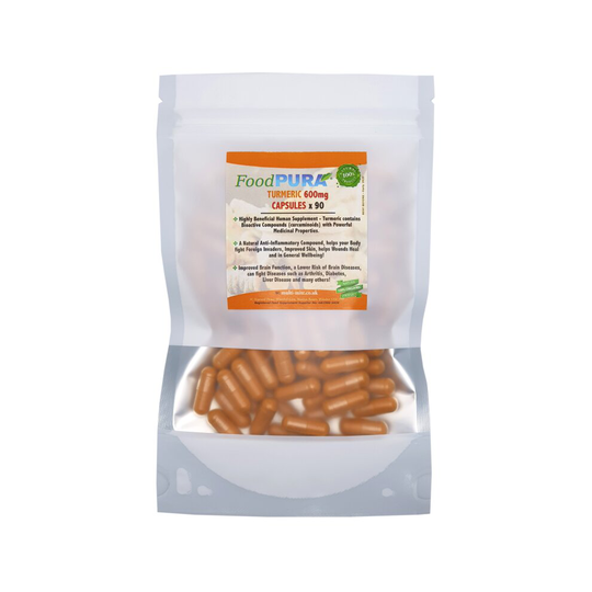 FoodPURA Turmeric Curcumin 600mg Capsules x 90