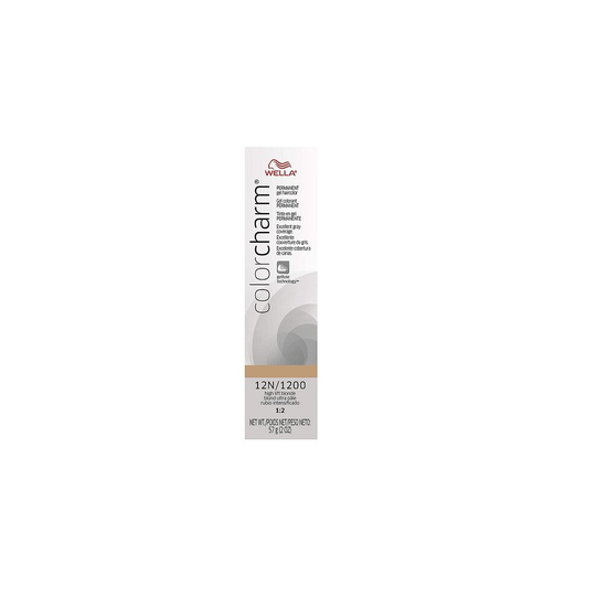 (12N/1200 High Lift Blonde) Wella Color Charm 12N/1200 High Lift Blonde Permanent Gel Haircolor