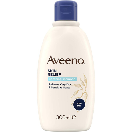 Aveeno Skin Relief Soothing Shampoo | Relieves Very Dry & Sensitive Scalp | 300ml [Packaging may vary]