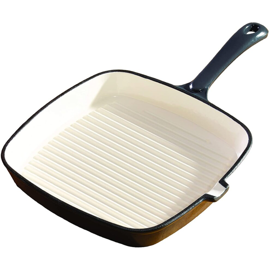 Hairy Bikers Enamelled Cast Iron 23cm Griddle Pan