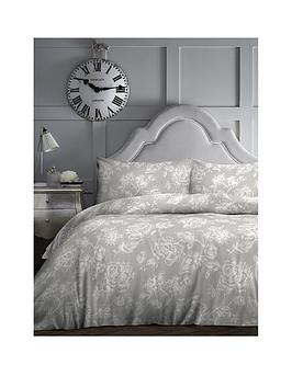 Dreams & Drapes Mishka Duvet Cover Set - Grey