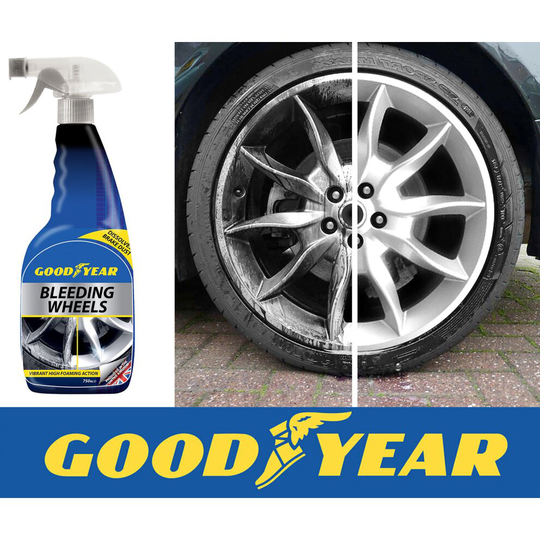 Goodyear Bleeding Alloy Wheel Cleaner Iron Remover Dust Road Grime Dirt Rust