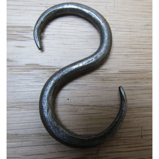 60mm Handforged S Hook Antique Iron
