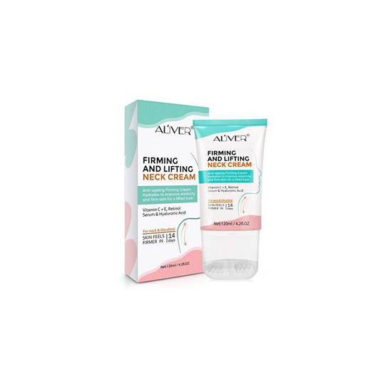 Neck Firming Cream, Neck Cream with 2 in 1 Roller Massage, Anti-Wrinkle Cream for Neck & Décolleté, Anti Aging Moisturizer Tightening Cream for Lift