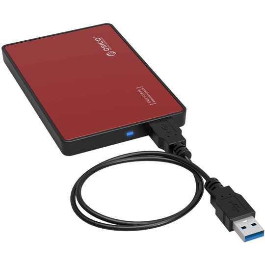 ORICO 2.5 Inch External Hard Drive Enclosure - USB 3.0 to SATA III SSD HDD Caddy Reader with UASP - Support Auto Sleep on Laptop PC PS4 Xbox and Mac