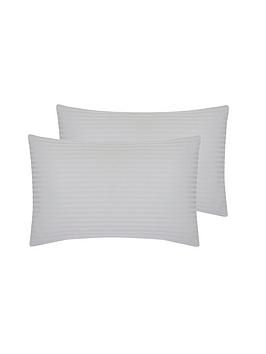 Very Home Luxury 300 Thread Count Soft Touch Sateen Stripe Standard Pillowcases (Pair)