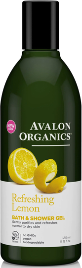 Avalon Organics Lemon Bath & Shower Gel, 350ml