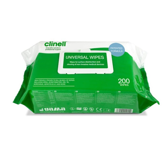Clinell Universal Wipes - Pack of 200