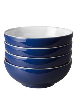 Denby Elements Dark Blue Cereal Bowls &Ndash; Set Of 4
