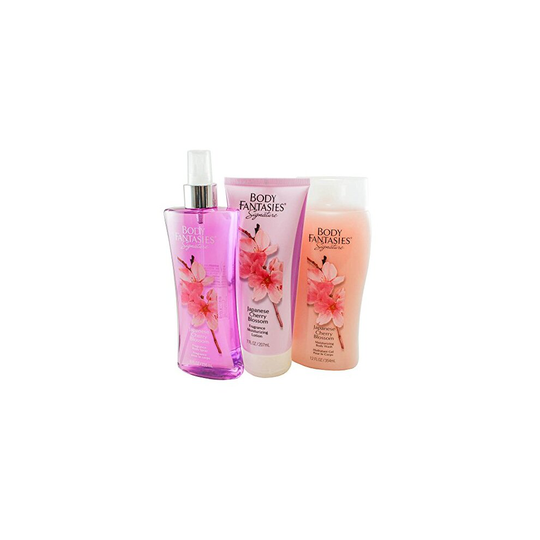 Body Fantasies Signature Japanese Cherry Blossom 3 Piece Gift Set for Women