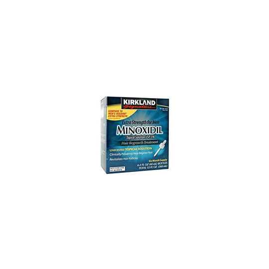 Kirkland Minoxidil 5% Topical Solution Extra Strength Hair Regrowth Treatment for Men Dropper Applicator Included
