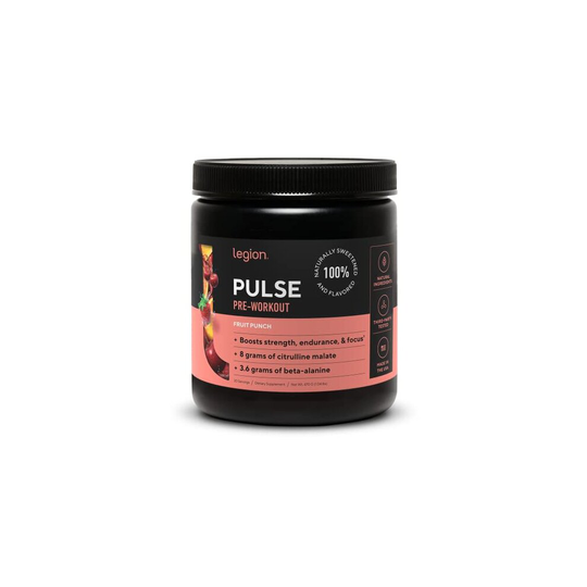 Pulse Pre Workout Supplement All Natural Nitric Oxide Preworkout Drink to Boost Energy Creatine Free Naturally Sweetened Beta Alanine Citrulline