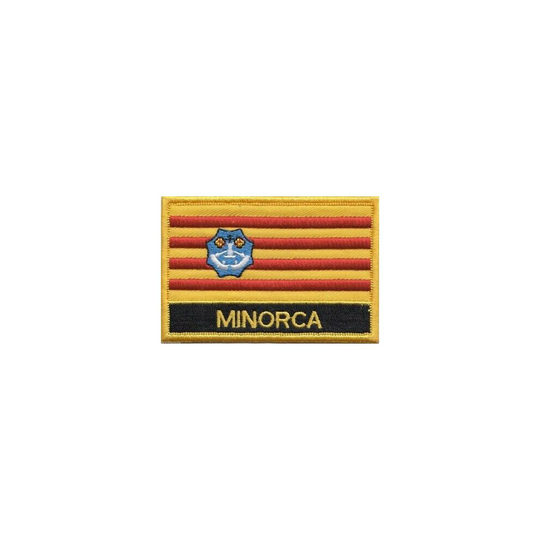 Spain Balearic Islands Minorca Menorca Flag Embroidered Patch - Sew or Iron on