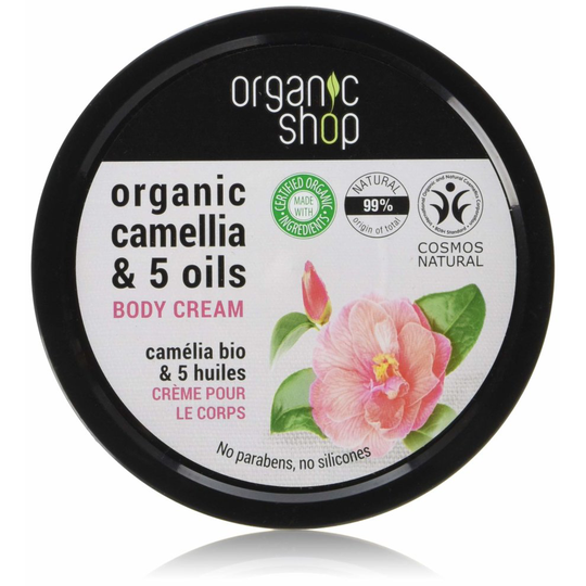 Organic Shop Japanese Camellia and 5 Oils Body Cream, 250 ml