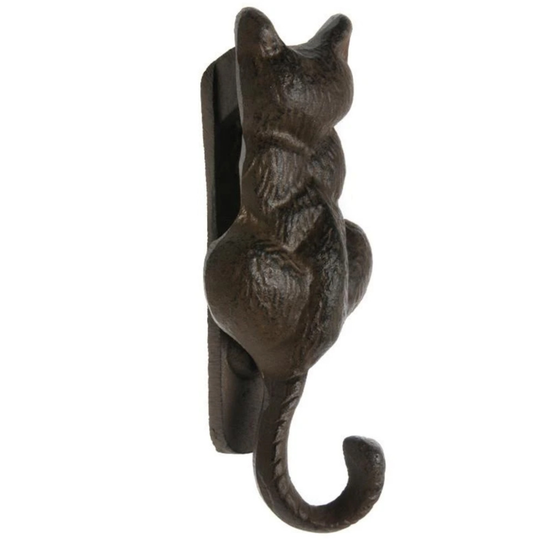 Cat Figure Cast Iron Door Knocker
