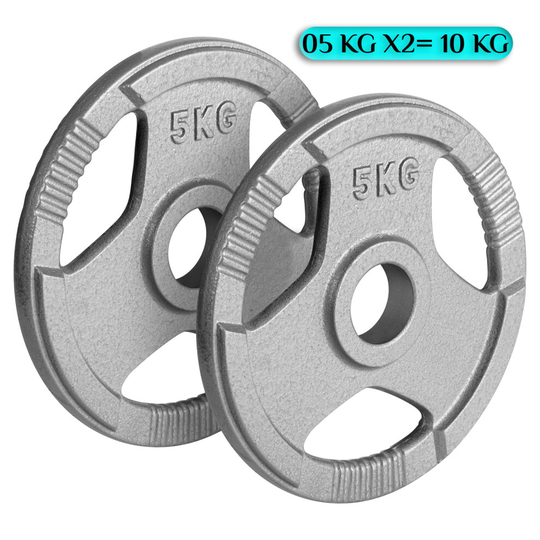 (5Kg x 2 = 10Kg) Olympic 2-Inch Cast Iron Plate Weight Plate