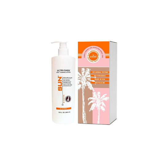 Sun Laboratories Ultra Dark Self-Tanning Lotion for Body and Face - Sunless Tan Golden Glow - Dark - 32 fl oz