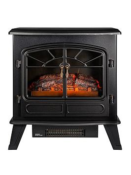 Russell Hobbs Rhefstv2003B 1.85Kw Double Door Stove Fire