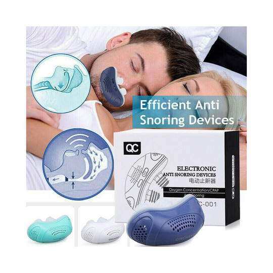 (Green) Micro Electric CPAP Noise Anti Snoring Device Sleep Aid Stopper Apnea Stop Snore