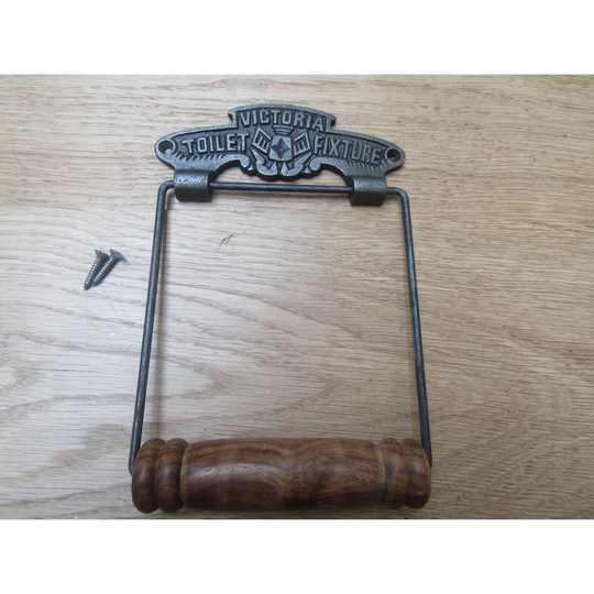 Small Victoria Toilet Roll Holder Antique Iron