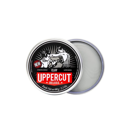 Uppercut Deluxe Matte Clay *NEW* Hair Styling Product For Men 60g- Strong Hold, Low Shine & Reworkable, Grips & Shapes Hair Effortlessly, Matte Finish