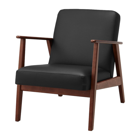 Ikea EKENÄSET Armchair, Idhult black