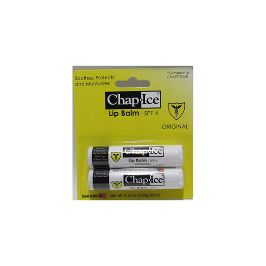Oralabs ChapIce Premium Lip Balm SPF 4 Original 2 Sticks