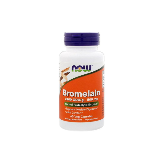 Now Foods, Bromelain, 500 mg, 60 Veg Capsules