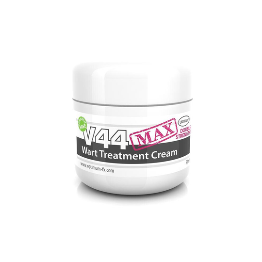 V44 MAX Wart Treatment Cream Double Strength - Paraben and Cruelty FREE - 50 grams