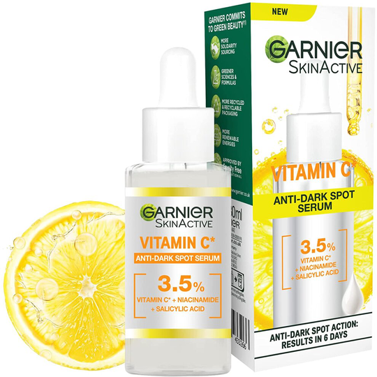 Garnier Vitamin C Serum for Face, Anti-Dark Spots & Brightening Serum