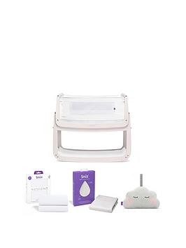 Snuz Snuzpod4 Bedside Crib Starter Bundle - Rose White