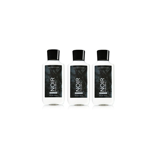 Lot of 3 Bath and Body Works Noir for Men Body Lotion 8 Fl Oz